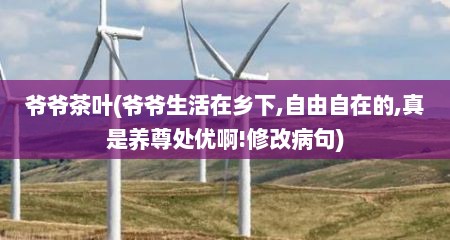爷爷茶叶(爷爷生活在乡下,自由自在的,真是养尊处优啊!修改病句)