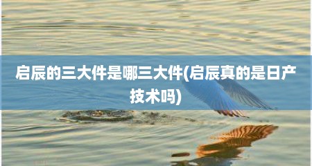 启辰的三大件是哪三大件(启辰真的是日产技术吗)