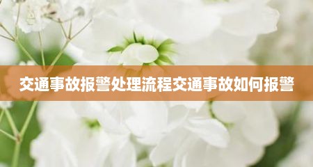 交通事故报警处理流程交通事故如何报警