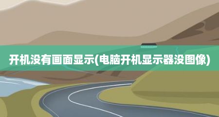开机没有画面显示(电脑开机显示器没图像)