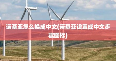 诺基亚怎么换成中文(诺基亚设置成中文步骤图标)