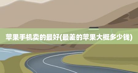 苹果手机卖的最好(最差的苹果大概多少钱)