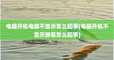 电脑开机电脑不显示怎么回事(电脑开机不显示屏幕怎么回事)