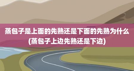 蒸包子是上面的先熟还是下面的先熟为什么(蒸包子上边先熟还是下边)