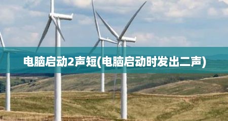 电脑启动2声短(电脑启动时发出二声)