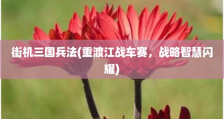 街机三国兵法(重渡江战车赛，战略智慧闪耀)