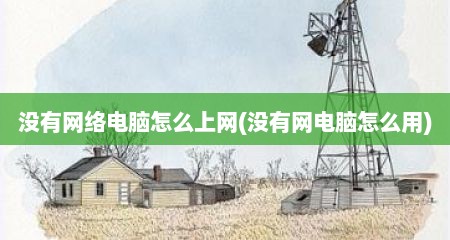 没有网络电脑怎么上网(没有网电脑怎么用)
