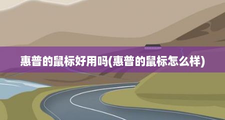 惠普的鼠标好用吗(惠普的鼠标怎么样)