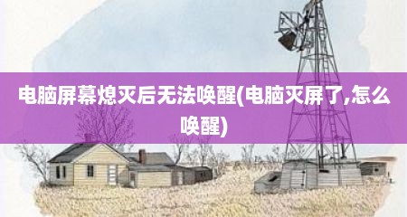 电脑屏幕熄灭后无法唤醒(电脑灭屏了,怎么唤醒)