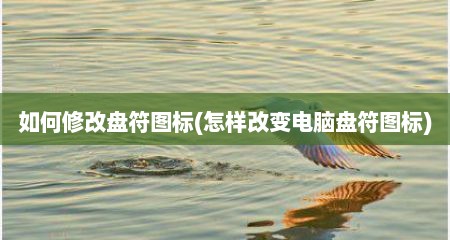 如何修改盘符图标(怎样改变电脑盘符图标)