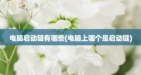电脑启动键有哪些(电脑上哪个是启动键)