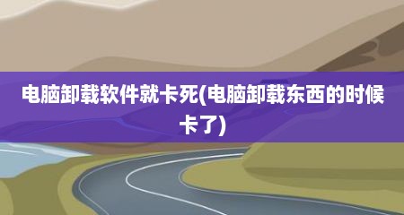 电脑卸载软件就卡死(电脑卸载东西的时候卡了)