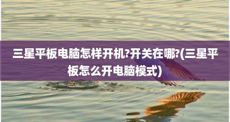 三星平板电脑怎样开机?开关在哪?(三星平板怎么开电脑模式)
