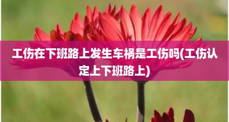 工伤在下班路上发生车祸是工伤吗(工伤认定上下班路上)