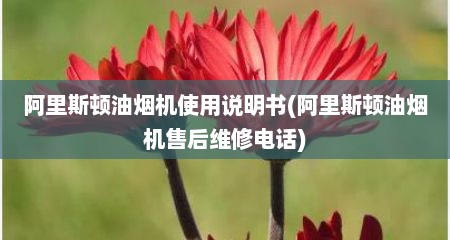 阿里斯顿油烟机使用说明书(阿里斯顿油烟机售后维修电话)