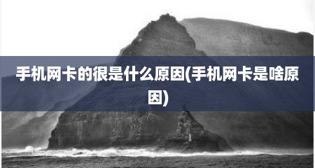 手机网卡的很是什么原因(手机网卡是啥原因)