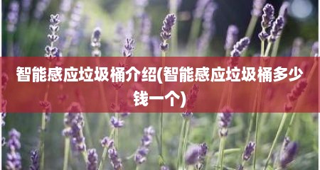 智能感应垃圾桶介绍(智能感应垃圾桶多少钱一个)