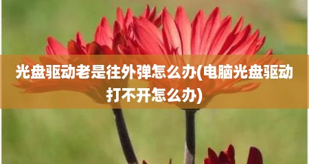 光盘驱动老是往外弹怎么办(电脑光盘驱动打不开怎么办)