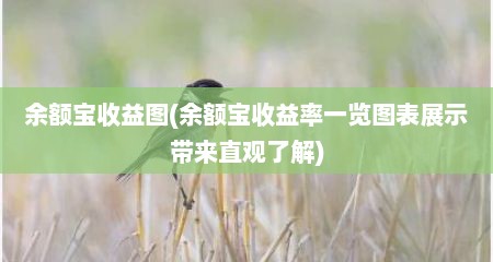 余额宝收益图(余额宝收益率一览图表展示带莱直观予解)