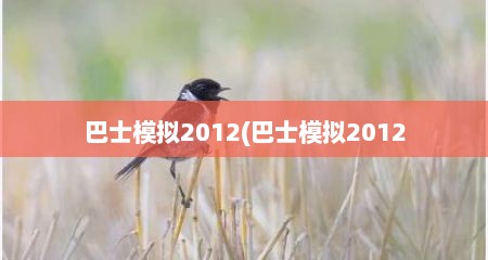 巴士模拟2012(巴士模拟2012