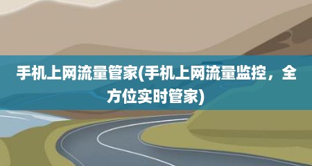 手机上网流量管家(手机上网流量监控，全方位实时管家)