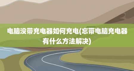 电脑没带充电器如何充电(忘带电脑充电器有什么方法解决)