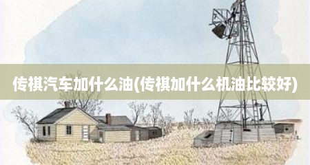 传祺汽车加什么油(传祺加什么机油比较好)