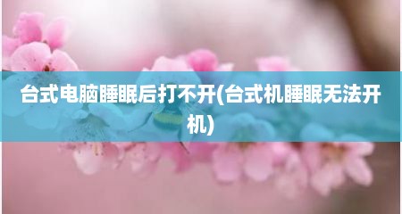 台式电脑睡眠后打不开(台式机睡眠无法开机)