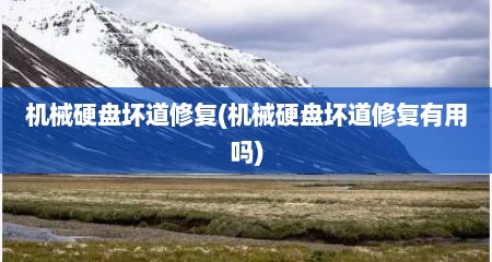 机械硬盘坏道修复(机械硬盘坏道修复有用吗)