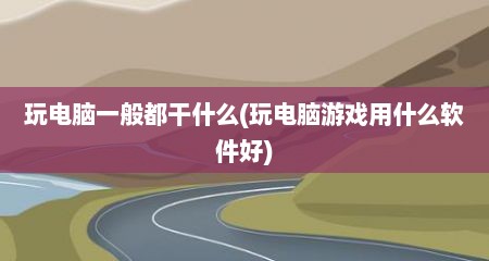 玩电脑一般都干什么(玩电脑游戏用什么软件好)