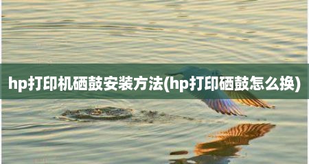 hp打印机硒鼓安装方法(hp打印硒鼓怎么换)