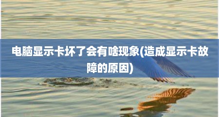 电脑显示卡坏了会有啥现象(造成显示卡故障的原因)