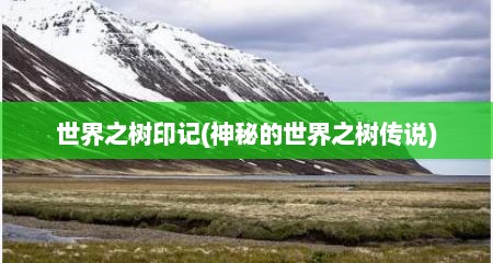 世界之树印记(神秘的世界之树传说)