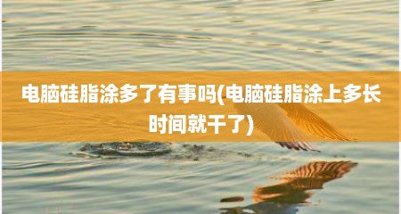 电脑硅脂涂多了有事吗(电脑硅脂涂上多长时间就干了)