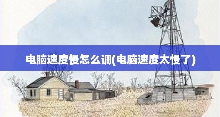 电脑速度慢怎么调(电脑速度太慢了)