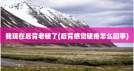 我现在后背老硬了(后背感觉硬疼怎么回事)