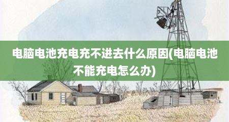 电脑电池充电充不进去什么原因(电脑电池不能充电怎么办)