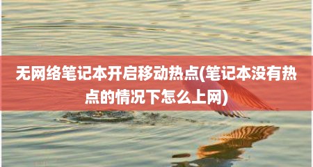 无网络笔记本开启移动热点(笔记本没有热点的情况下怎么上网)