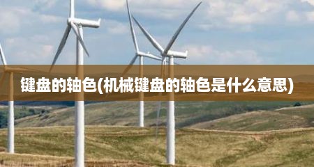 键盘的轴色(机械键盘的轴色是什么意思)