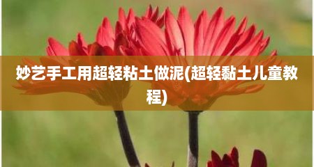 妙艺手工用超轻粘土做泥(超轻黏土儿童教程)