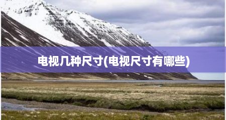 电视几种尺寸(电视尺寸有哪些)