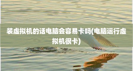 装虚拟机的话电脑会容易卡吗(电脑运行虚拟机很卡)