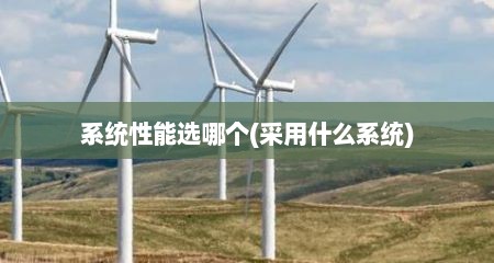 系统性能选哪个(采用什么系统)