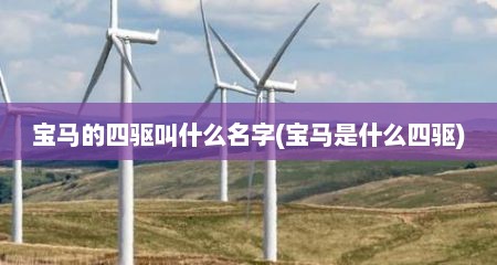 宝马的四驱叫什么名字(宝马是什么四驱)