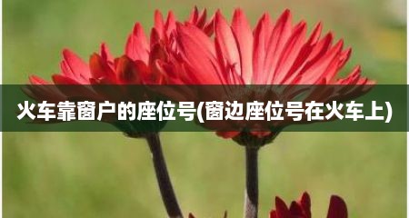 火车靠窗户的座位号(窗边座位号在火车上)