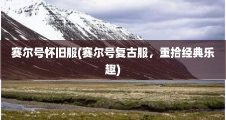 赛尔号怀旧服(赛尔号复古服，重拾经典乐趣)