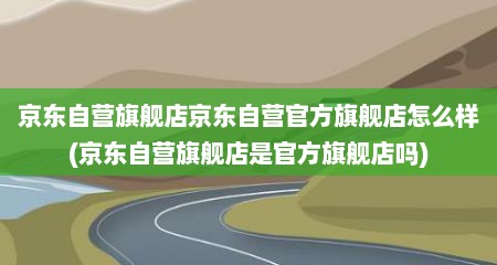 京东自营旗舰店京东自营官方旗舰店怎么样(京东自营旗舰店是官方旗舰店吗)