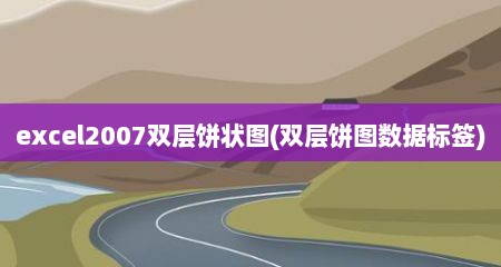 excel2007双层饼状图(双层饼图数据标签)