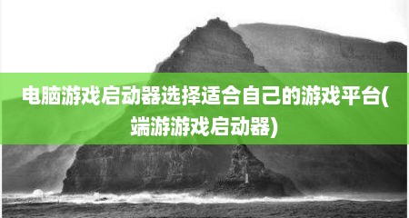 电脑游戏启动器选择适合自己的游戏平台(端游游戏启动器)