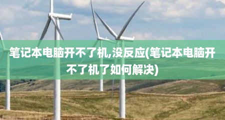 笔记本电脑开不了机,没反应(笔记本电脑开不了机了如何解决)